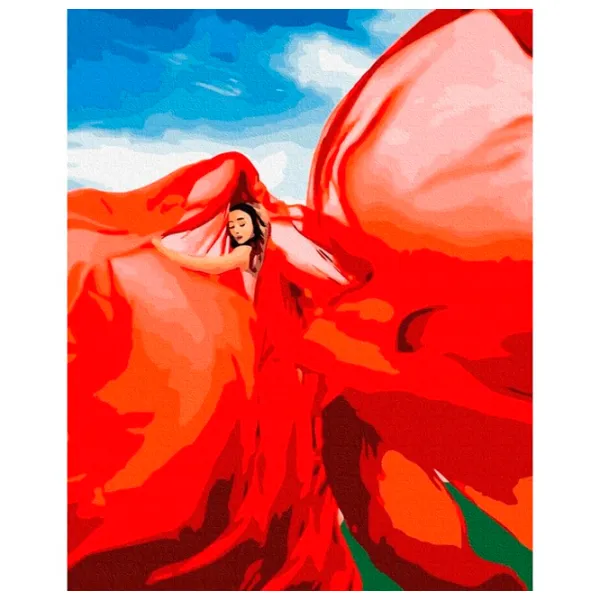 Картина по номерам BrushMe Женщина в красном 50 x 40 см/ Вертикальная photo 1 Картина по номерам BrushMe Женщина в красном 50 x 40 см/ Вертикальная photo 1