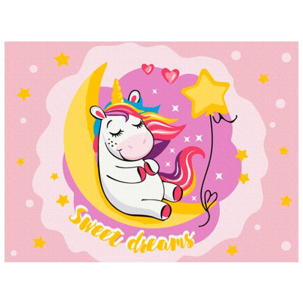 Картина по номерам BrushMe Мечта единорога 40 x 30 cm/ Горизонтальная photo 1