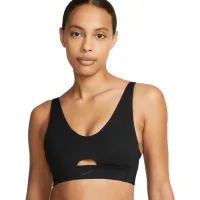 Топ для женщин Nike W Nk Df Indy Plunge Cutout Черный