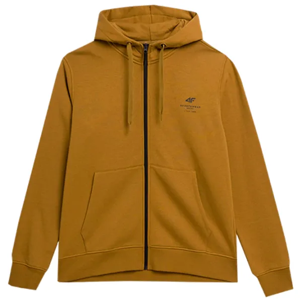 Hanorac pentru bărbați 4F 4FAW23TSWSM0774 Drept/ Gold photo 1