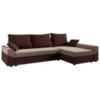 Canapea de colț Space Meble Denver L Sawana 22/ 16 (5630403) Pânză de iută/ Light Brown