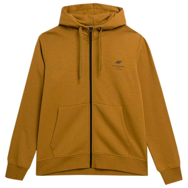 Hanorac pentru bărbați 4F 4FAW23TSWSM0774 Drept/ Gold photo 1