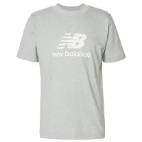 Tricou pentru bărbați New Balance Essentials Stacked Logo 100% bumbac/ Gray