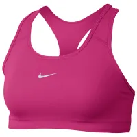 Bustieră pentru femei Nike W Nk Swsh Med Spt Bra Pink