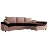 Canapea de colț Space Meble Dante L (5627250) Microfibră/ Dark Brown