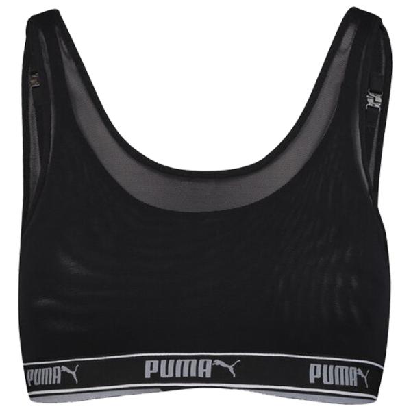 Bustieră pentru femei Puma Top Mesh Layered 1Hang Black photo 1