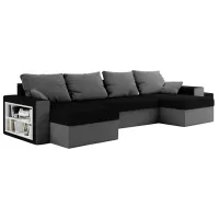 Canapea de colț Space Meble Boston Mikrofaza 15/ 27 (5597234) Microfibră/ Black