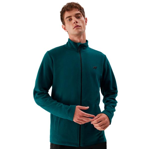 Hanorac pentru bărbați 4F 4FAW23TFLEM120 Drept/ Turquoise photo 1