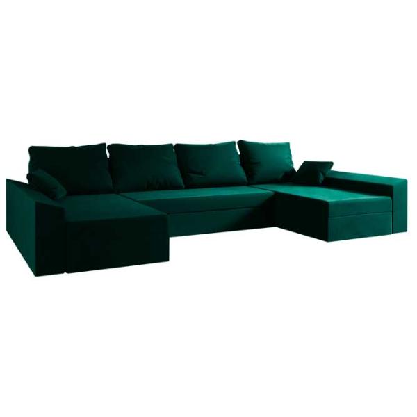 Canapea Space Meble Paul U Itaka 10 (5596876) Catifea/ Dark Green photo 1