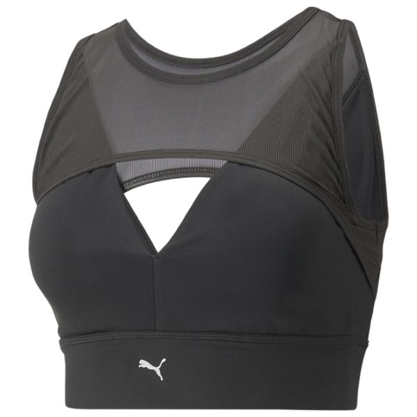 Bustieră pentru femei Puma Forever Luxe Vneck Powermesh Black photo 1 Bustieră pentru femei Puma Forever Luxe Vneck Powermesh Black photo 1