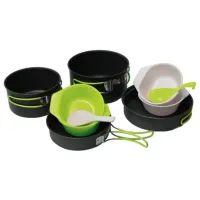 Veselă pentru camping Pinguin Quadri alu Cantitatea în set - 10