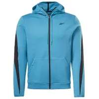 Hanorac pentru bărbați Reebok DreamBlend FZ Drept/ Blue