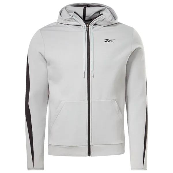 Hanorac pentru bărbați Reebok DreamBlend FZ Drept/ Grey photo 1 Hanorac pentru bărbați Reebok DreamBlend FZ Drept/ Grey photo 1
