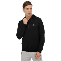 Hanorac pentru bărbați Lumberjack 3W M-SN05 BASIC FZ HOD 3PR Drept/ Black