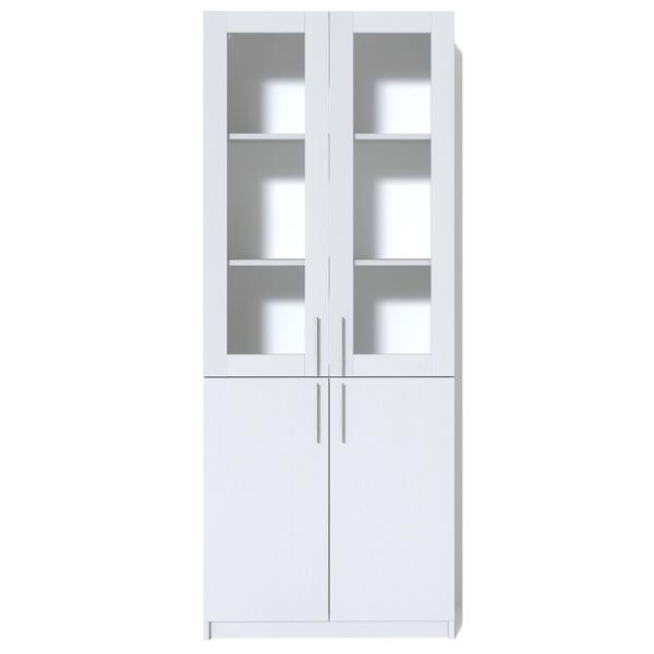 Витрина для гостиной Fabrik Home Office-Line №2 ЛДСП/ White photo 1