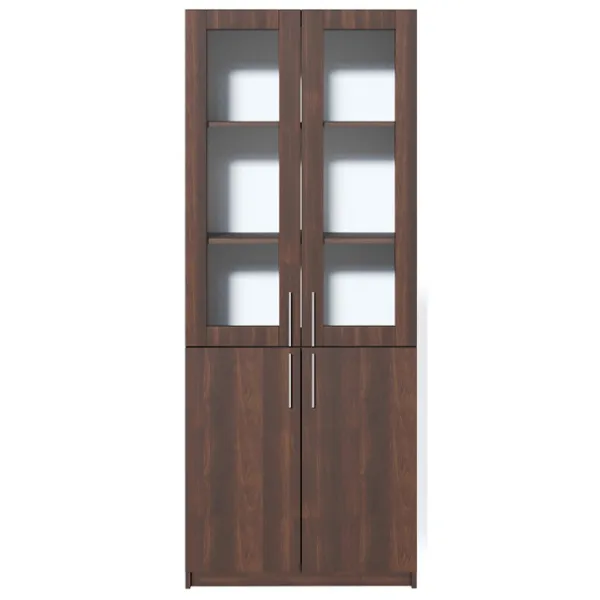 Dulap cu vitrină Fabrik Home Office-Line №2 LPAL/ Walnut photo 1