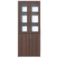 Витрина для гостиной Fabrik Home Office-Line №2 ЛДСП/ Грецкий орех