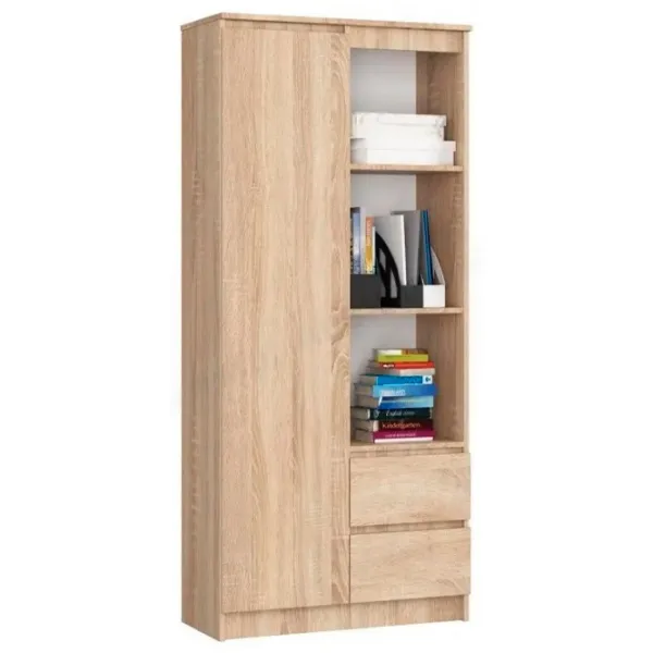 Dulap cu polițe Akord R11 R80 1D2SZ 180 x 80 x 35/ LPAL/ Stejar sonoma photo 1