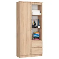 Dulap cu polițe Akord R11 R80 1D2SZ 180 x 80 x 35/ LPAL/ Stejar sonoma