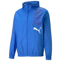 Hanorac pentru bărbați Puma Hooded Graphic Windbreaker Drept/ Blue