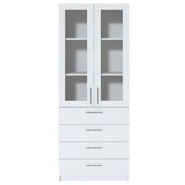Витрина для гостиной Fabrik Home Office-Line №3 ЛДСП/ White photo 1