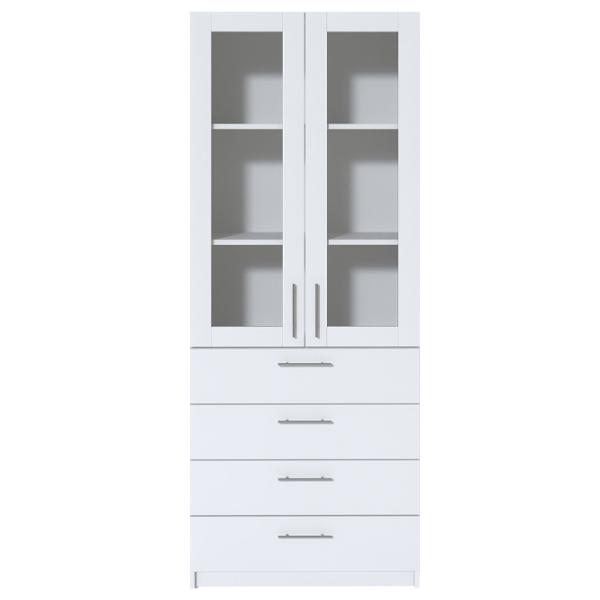 Витрина для гостиной Fabrik Home Office-Line №3 ЛДСП/ White photo 1