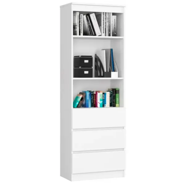 Dulap cu polițe Akord R60 3SZ2P 180 x 60 x 35/ LPAL/ White photo 1