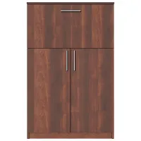 Dulap Fabrik Home Office-Line №9 126 x 80 x 40/ LPAL/ Nuc Închis