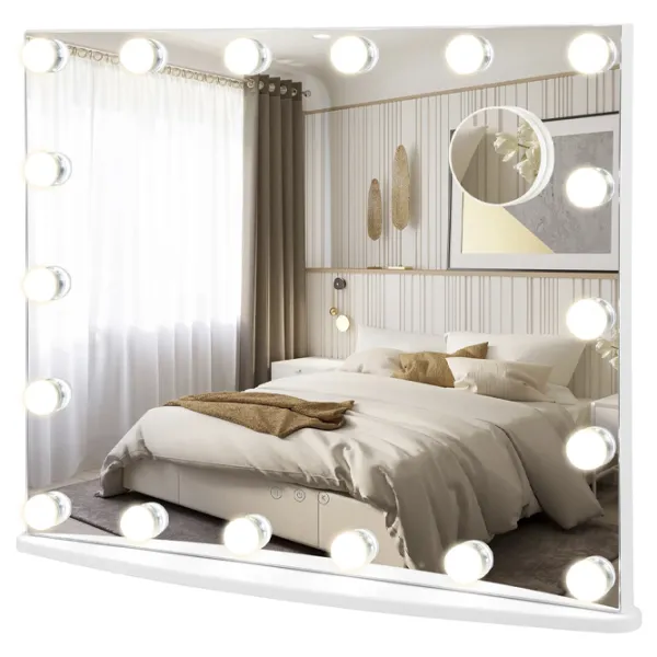 Oglindă Costway JV10466WH MDF/ Dreptunghiular photo 1