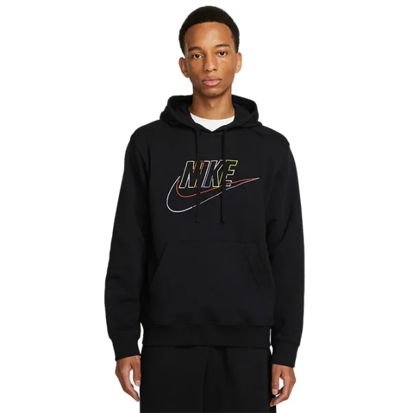 Толстовка для мужчин Nike Nk Club+ Ft Po Mcf Прямой/ Черный photo 1