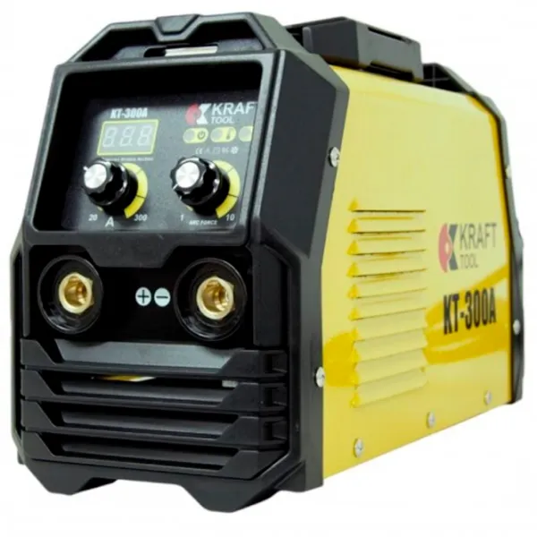 Aparat de sudat Kraft Tool KT300A 230 V cu electrod (MMA)/ Yellow photo 1