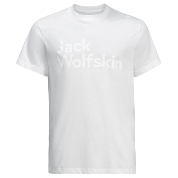 Футболка для мужчин Jack Wolfskin Essential Logo T M 100% хлопок/ Белый photo 1 Футболка для мужчин Jack Wolfskin Essential Logo T M 100% хлопок/ Белый photo 1