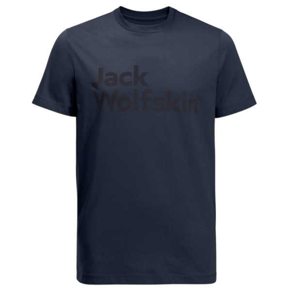 Футболка для мужчин Jack Wolfskin Essential Logo T M 100% хлопок/ Черный photo 1