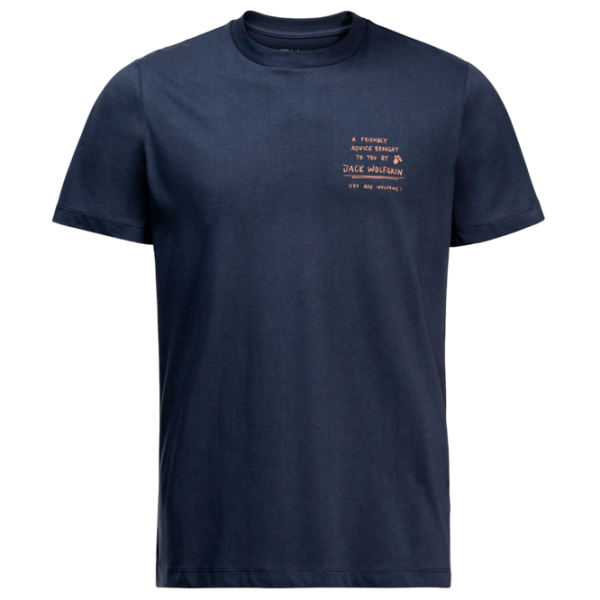 Tricou pentru bărbați Jack Wolfskin Journey T M 100% bumbac/ Navy photo 1