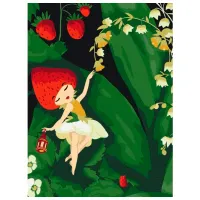 Pictură pe numere BrushMe Zâna Sunberry 40 x 30 cm/ Verticală