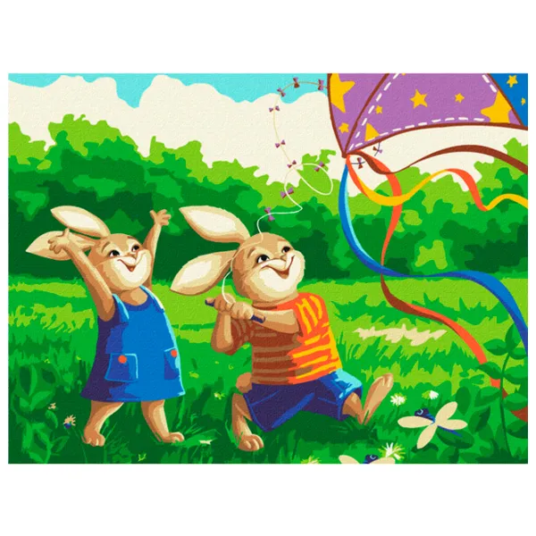 Картина по номерам BrushMe Игры на открытом воздухе 40 x 30 cm/ Горизонтальная photo 1