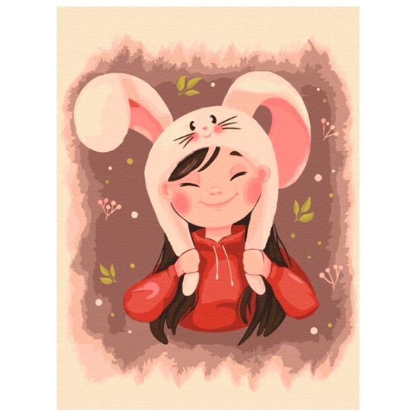 Pictură pe numere BrushMe Urechi de iepuraș 40 x 30 cm/ Verticală photo 1