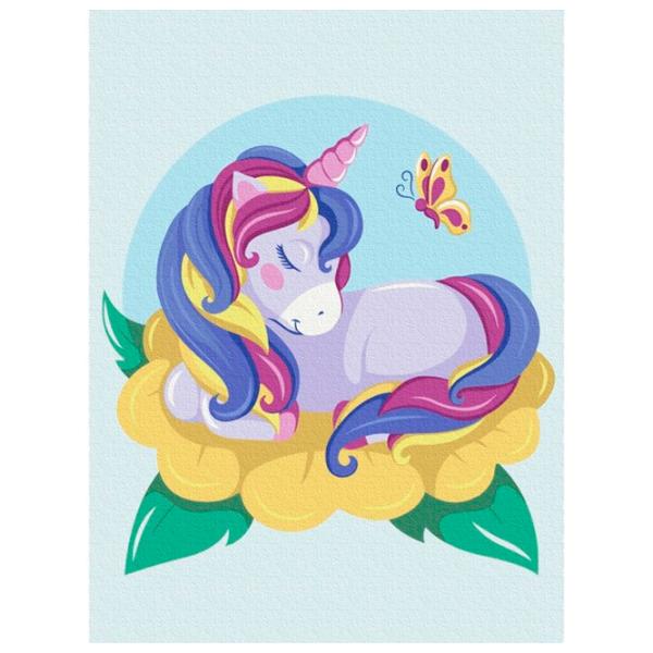 Картина по номерам BrushMe Цветущий единорог 40 x 30 cm/ Вертикальная photo 1