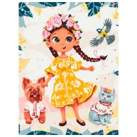Pictură pe numere BrushMe Ukrainochka Sofiika 40 x 30 cm/ Verticală
