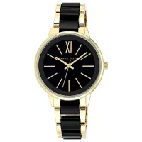 Ceas de mână pentru femei ANNE KLEIN AK/ 1412BKGB Cuarț/ 37 mm