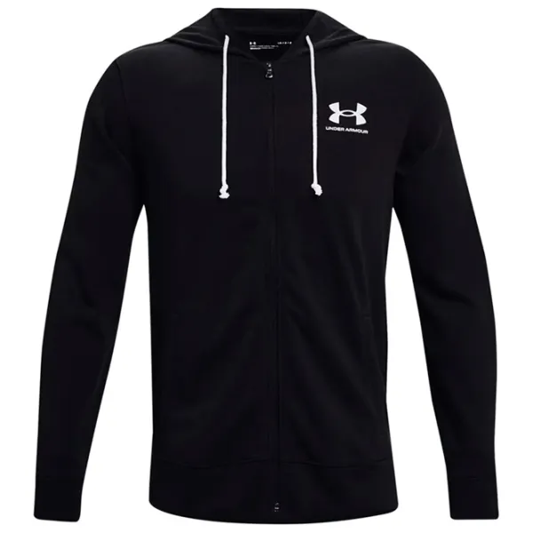 Hanorac pentru bărbați Under Armour Rival Terry Lc Full-Zip Drept/ Black photo 1 Hanorac pentru bărbați Under Armour Rival Terry Lc Full-Zip Drept/ Black photo 1