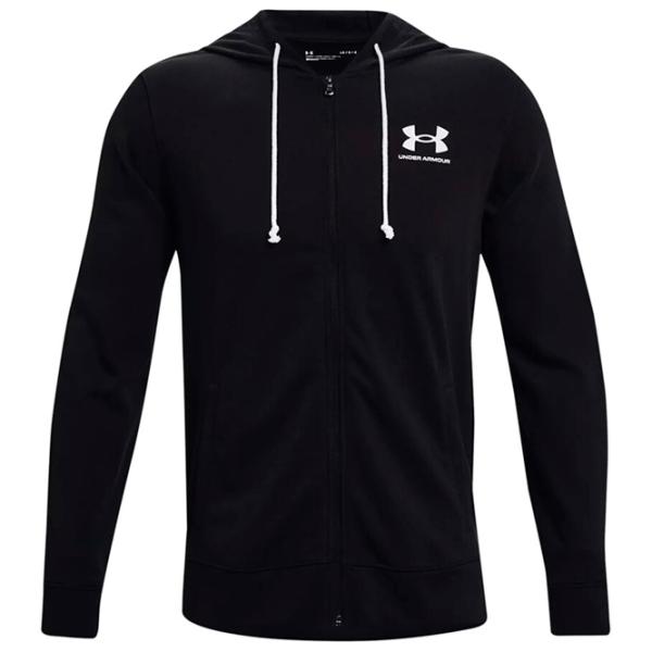 Hanorac pentru bărbați Under Armour Rival Terry Lc Full-Zip Drept/ Black photo 1 Hanorac pentru bărbați Under Armour Rival Terry Lc Full-Zip Drept/ Black photo 1