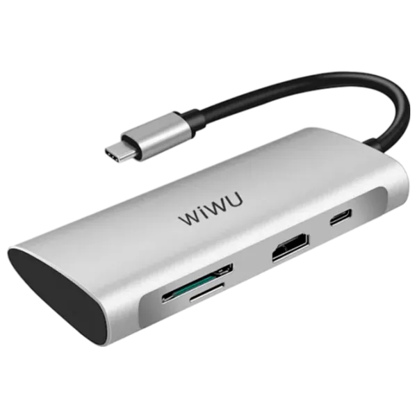 Адаптер Hub WIWU Alpha 731HP USB Type-C/ Серый photo 1