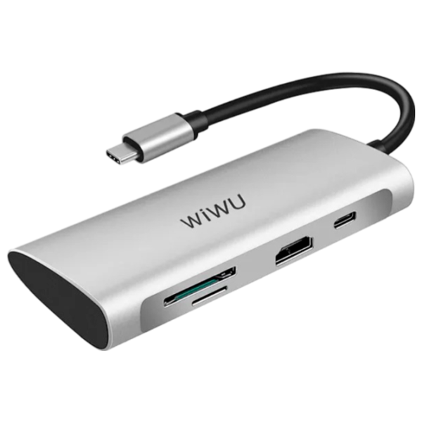 Адаптер Hub WIWU Alpha 731HP USB Type-C/ Серый photo 1