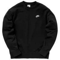 Hanorac pentru bărbați Nike Sportswear Club Fleece Crew Drept/ Black