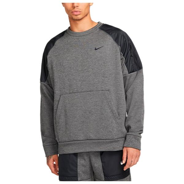 Hanorac pentru bărbați Nike Sweater Therma-Fit Novelty Crew Drept/ Gray photo 1