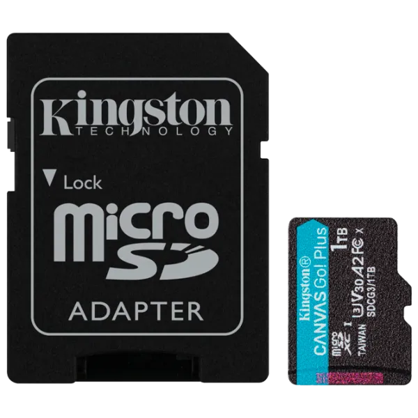 Карта памяти Kingston Canvas Go! Plus SDCG3 1 ТБ MicroSD/ UHS-I (U3) photo 1