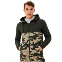 Толстовка для мужчин Nike Dri-Fit Full-Zip Camo Прямой/ Зелёный