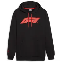 Hanorac pentru bărbați Puma F1 Ess Logo Drept/ Black