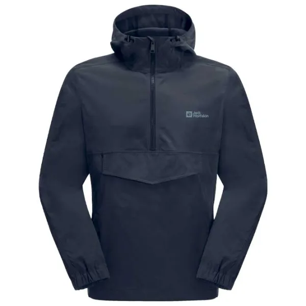 Ветровка для мужчин Jack Wolfskin Desert Wind Overhead M Демисезонная/ Темно-синий photo 1